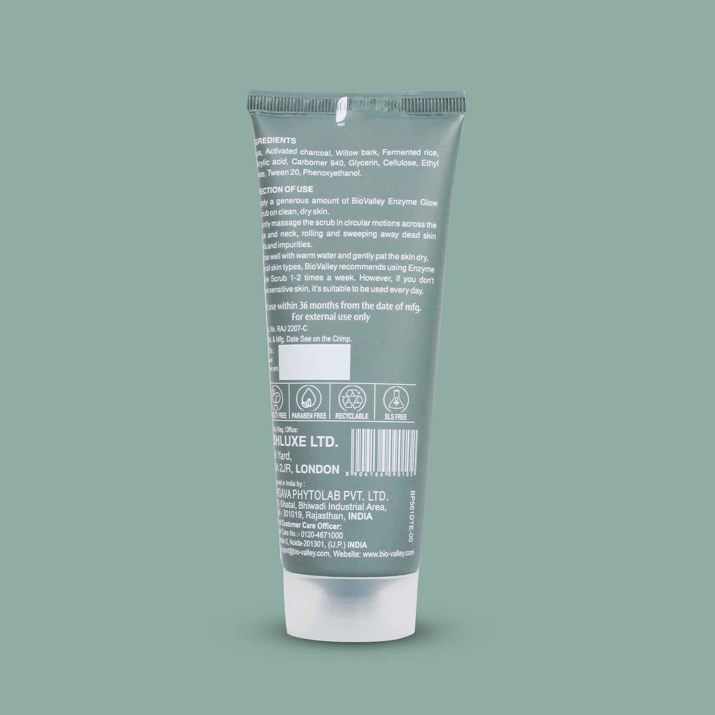 Enzyme Glow Face & Body Scrub with Papain for Smooth, Radiant Skin