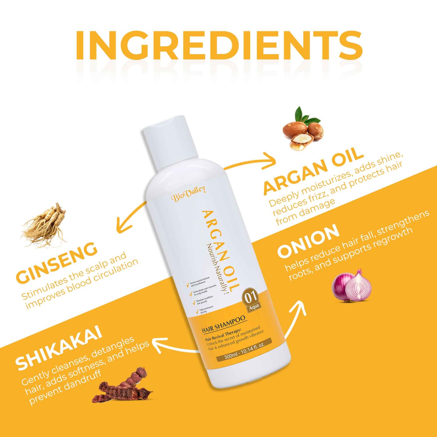 Argan Oil Shampoo for Hair Strengthing