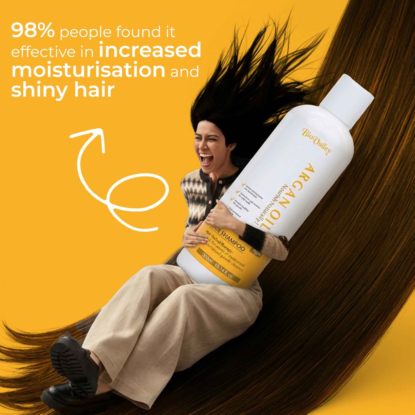 Argan Oil Shampoo for Hair Strengthing
