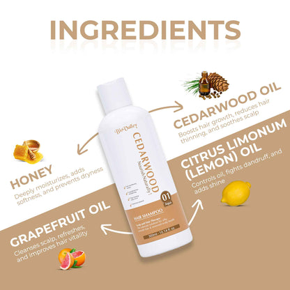 Cedarwood Shampoo for Dry Scalp Dandruff & Hair Fall