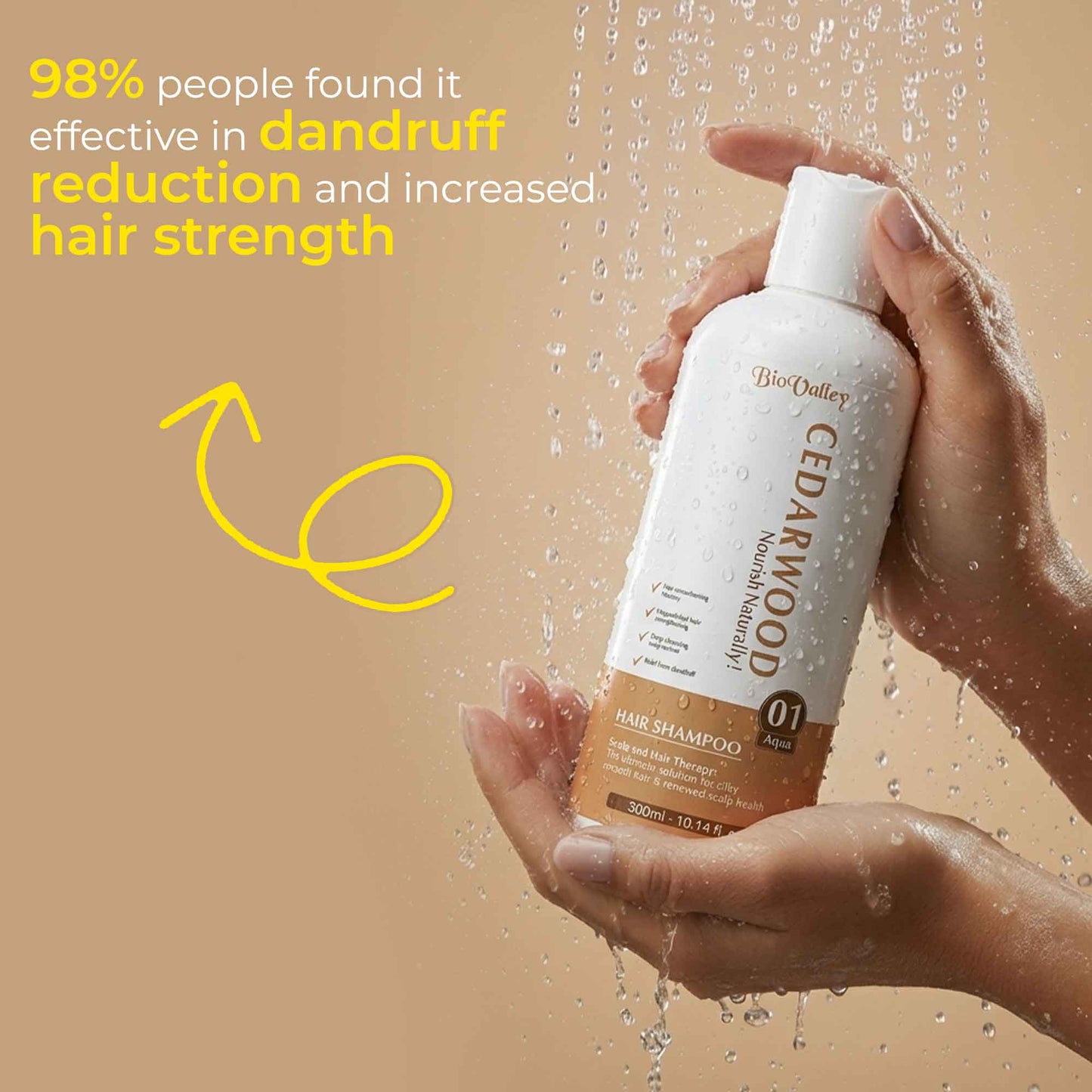 Cedarwood Shampoo for Dry Scalp Dandruff & Hair Fall