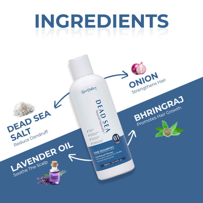 Dead Sea Shampoo for Oily Itchy Scalp & Dandruff