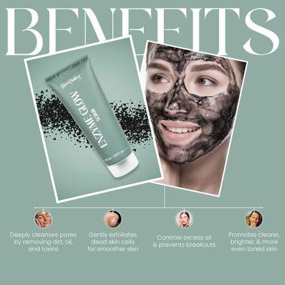 Enzyme Glow Face & Body Scrub with Papain for Smooth, Radiant Skin
