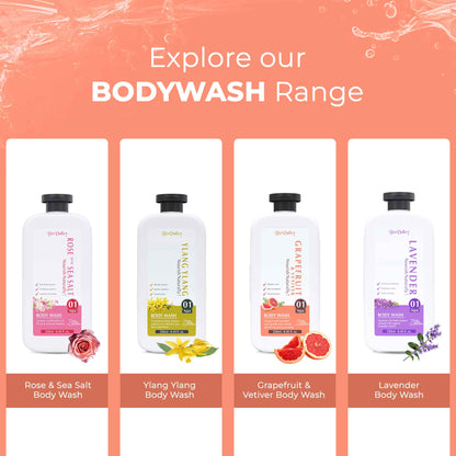 Grapefruit & Vetiver Body Wash for Fresh, Hydrated Skin