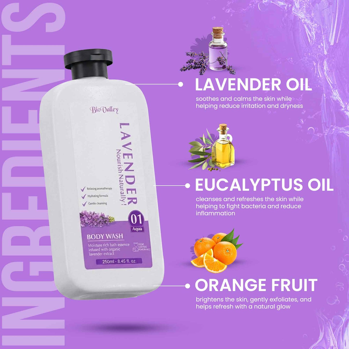 Lavender Body Wash for Calm, Hydrated & Refreshed Skin