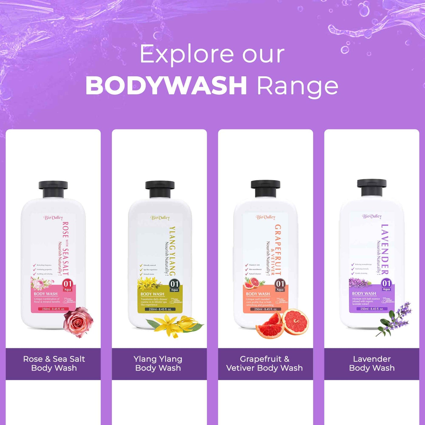Lavender Body Wash for Calm, Hydrated & Refreshed Skin