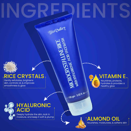Microcrystalline Rice Facewash & Exfoliator for Smooth & Radiant Skin