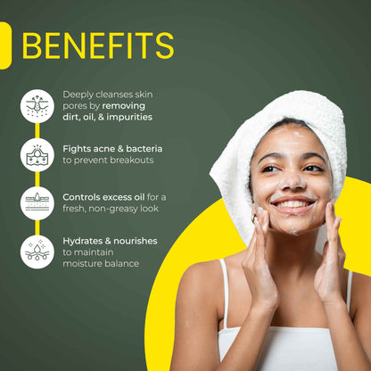 Neem Sandal Face Wash for Acne-Prone & Oily Skin