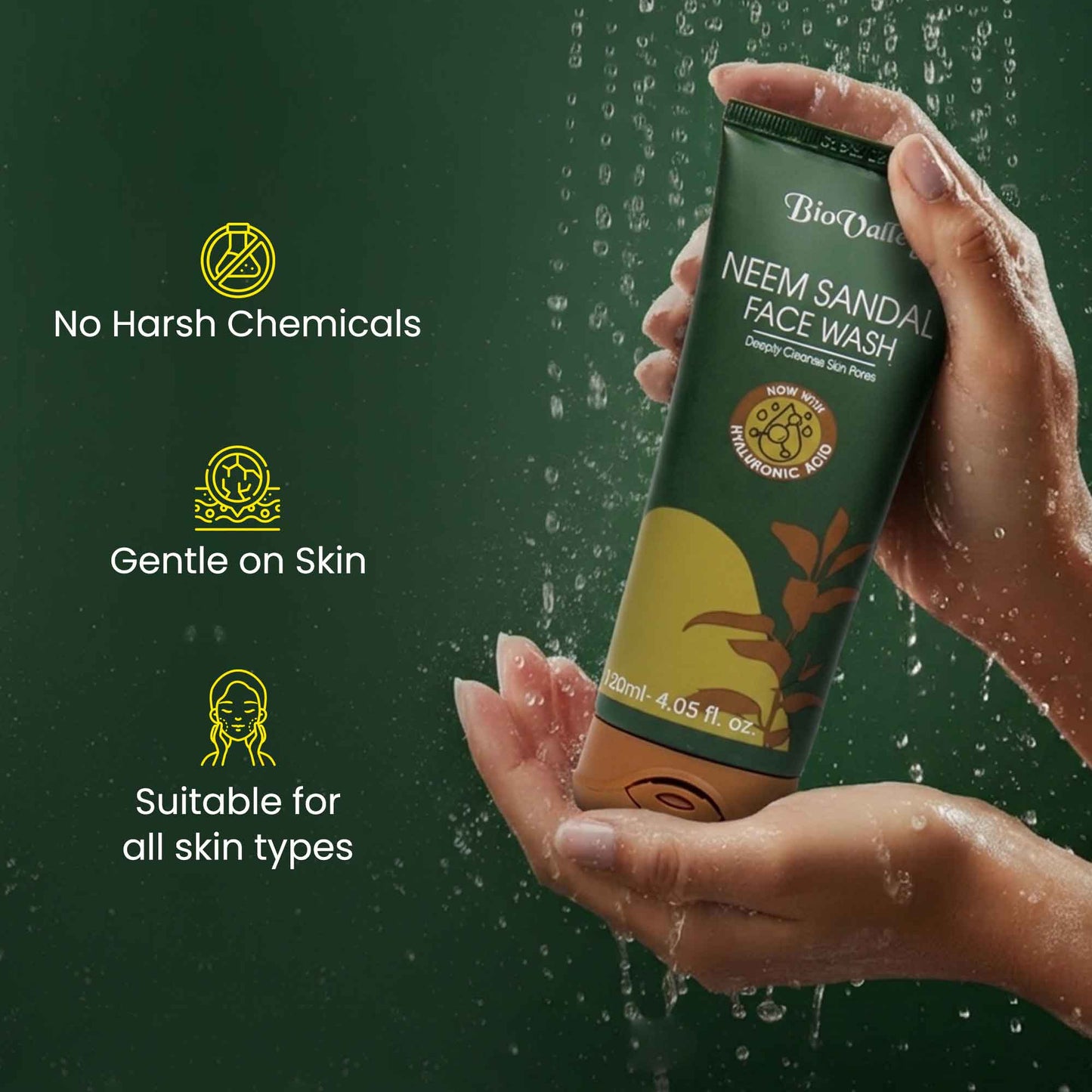 Neem Sandal Face Wash for Acne-Prone & Oily Skin