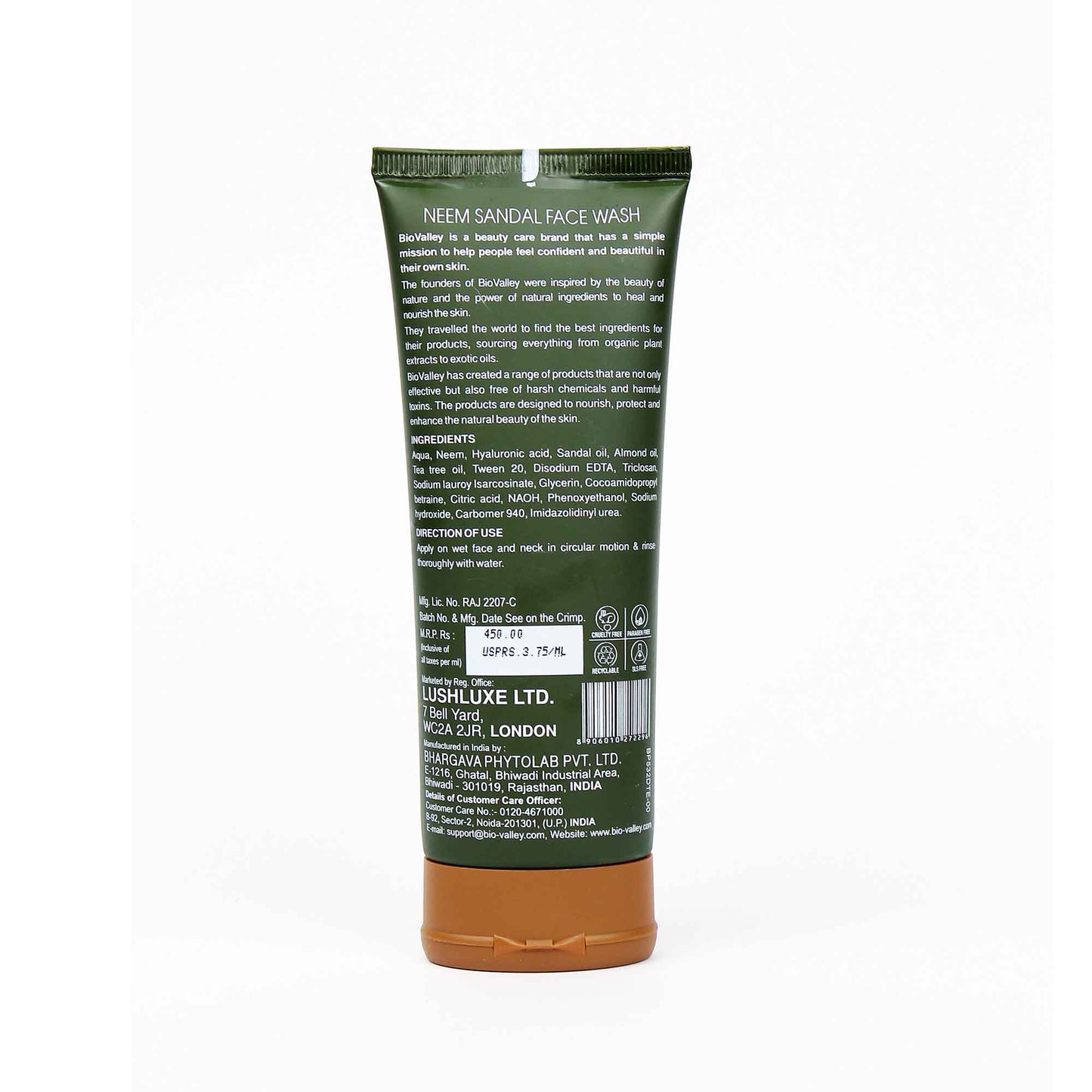 Neem Sandal Face Wash for Acne-Prone & Oily Skin