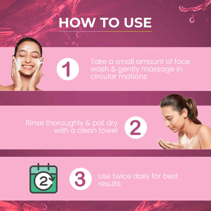 How to use wine facewash
