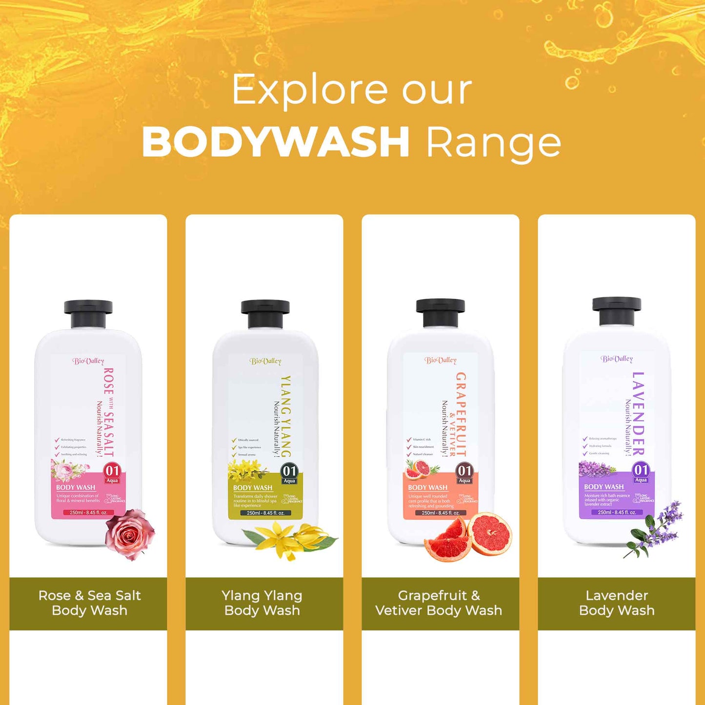 Ylang Ylang Body Wash for Soft, Balanced & Nourished Skin